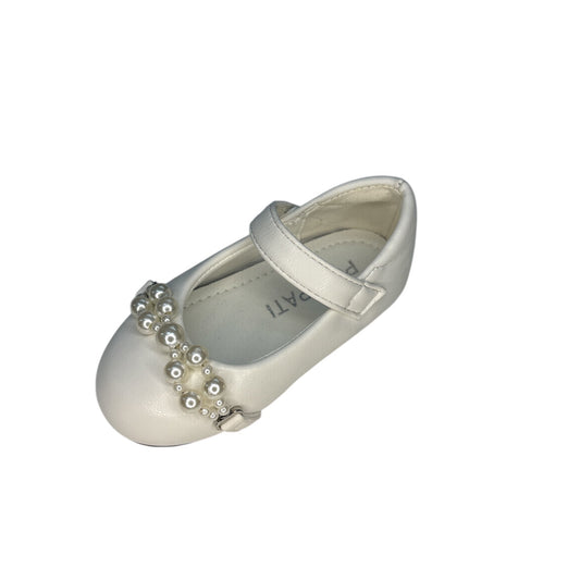 Chaussure communion fille avec perle